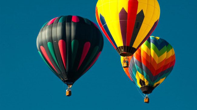 Обои картинки фото авиация, воздушные шары, небо, баллоны, шары