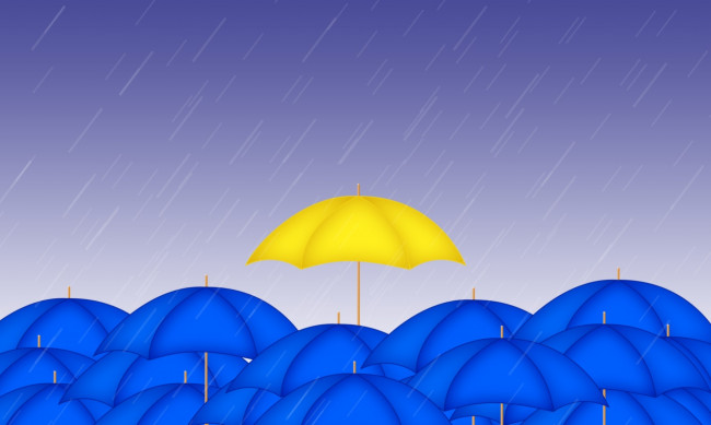 Обои картинки фото векторная графика, другое , other, дождь, зонтикы