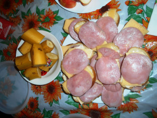 Картинка еда бутерброды +гамбургеры +канапе хлеб сыр колбаса бананы