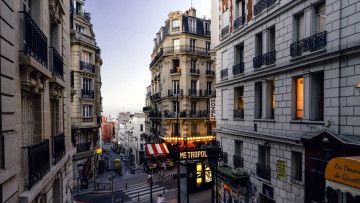 Картинка города париж+ франция дома улица