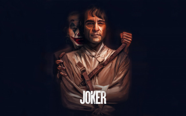 Обои картинки фото joker , 2019, рисованное, кино, рекламные, материалы, плакат, сша, канада, криминал, джокер, фильмы, триллер, хоакин, феникс