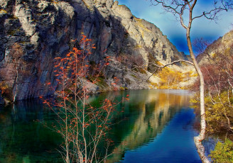 Картинка природа реки озера вода горы