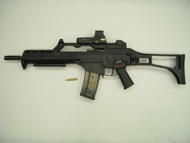 Обои картинки фото оружие, автоматы, автоматическая, винтовка, патрон, g36