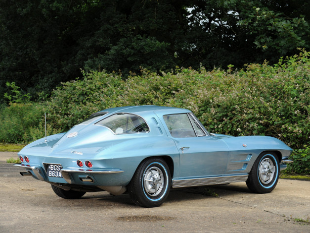 Обои картинки фото corvette sting ray 1963, автомобили, corvette, sting, ray, 1963