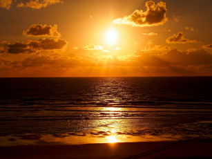 Картинка природа восходы закаты море вечер закат блики отражение