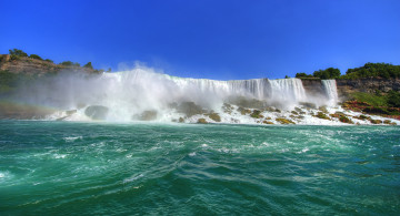 Картинка природа водопады обрыв водопад река