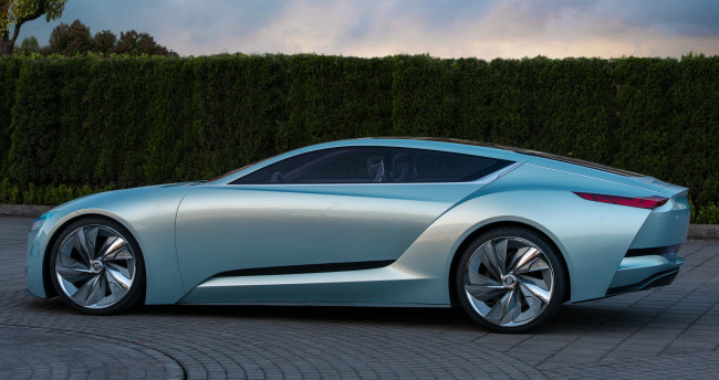 Обои картинки фото buick riviera concept 2013, автомобили, buick, riviera, concept, 2013, car, небесно, голубой