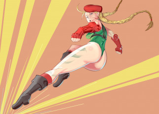 Картинка рисованное комиксы взгляд прыжок фон девушка