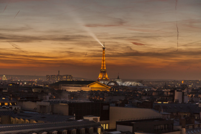 Обои картинки фото города, париж , франция, рассвет