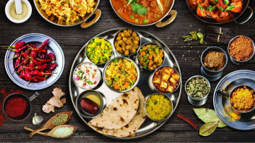 Картинка еда разное закуски специи кухня индийская