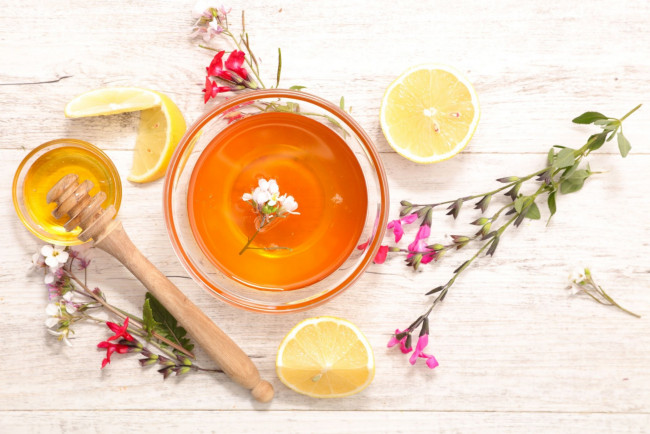 Обои картинки фото еда, мёд,  варенье,  повидло,  джем, цветочный, мед, лимон