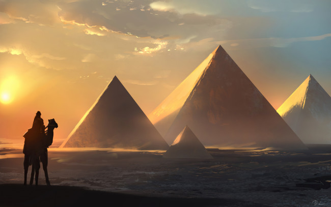 Обои картинки фото фэнтези, иные миры,  иные времена, пирамиды