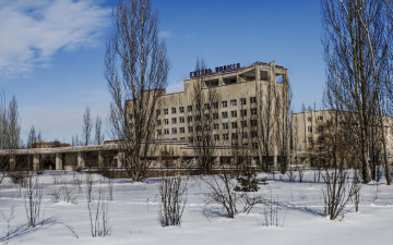 обоя гостиница, Чернобыле, разное, развалины, руины, металлолом