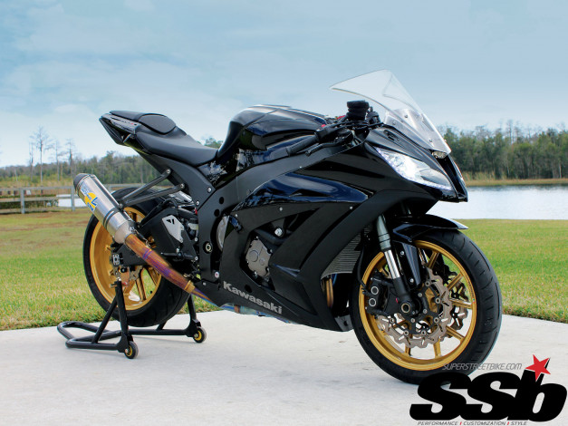 Обои картинки фото 2011, kawasaki, zx, 10r, мотоциклы