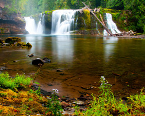 Картинка природа водопады река вода