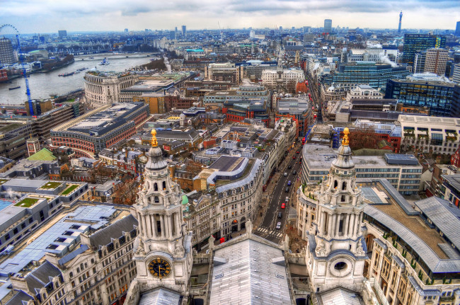 Обои картинки фото города, лондон, великобритания, панорама, здания, england, london