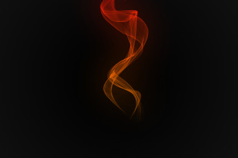 Картинка 3д графика abstract абстракции тепло пустота пламя черный  фон