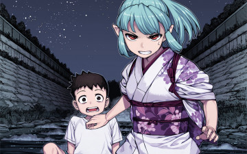 Картинка аниме tsugumomo девушка фон взгляд