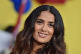 обоя девушки, salma hayek, актриса, шатенка, лицо, улыбка