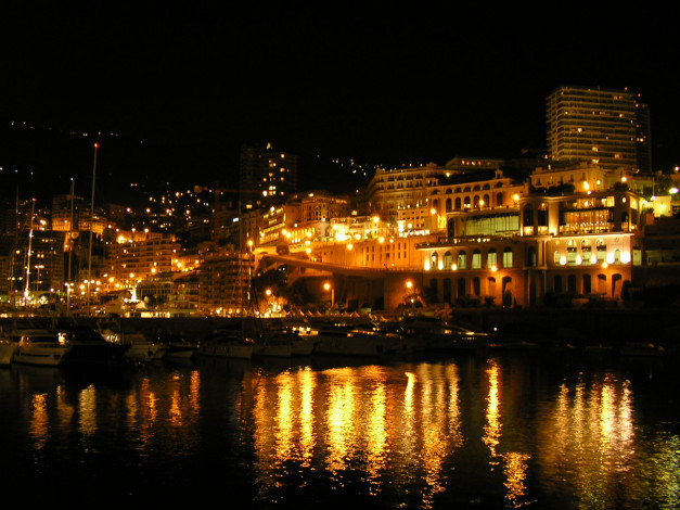 Обои картинки фото монако, ноЧи, города, монте, карло