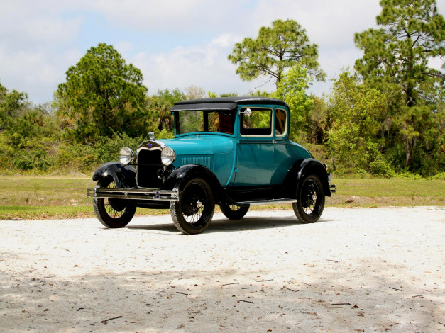 Обои картинки фото 1928, ford, coupe, автомобили, классика