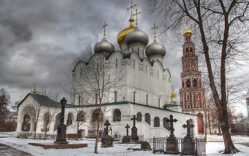 Картинка little russian monastery города православные церкви монастыри