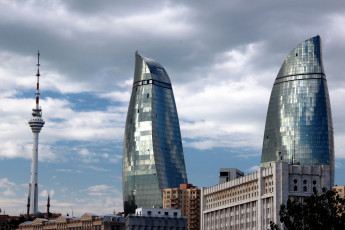 Картинка города баку+ азербайджан мегаполис