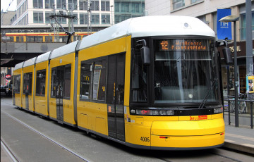 Картинка техника трамваи трамвай рельсы транспорт