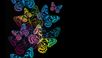 Картинка векторная+графика животные+ animals фон бабочки