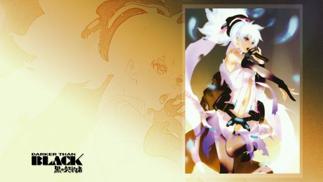 Обои картинки фото аниме, darker than black, yin, darker, than, black, микрофон, певица, арт, девушка, инь, kawakami, rokkaku, выступление