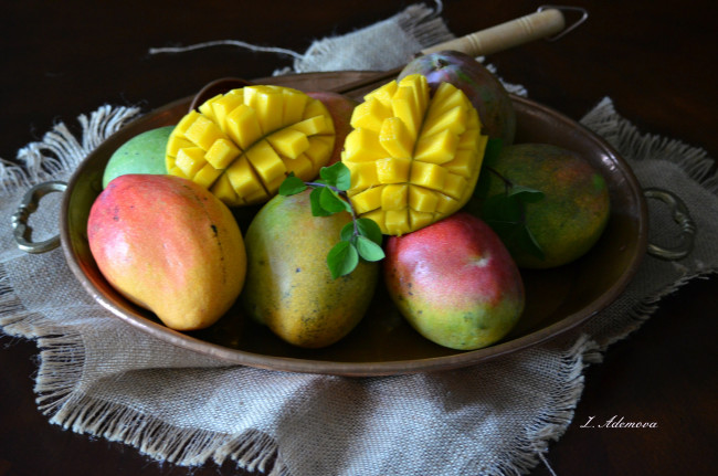 Обои картинки фото еда, манго, вкусный, спелый, сочный