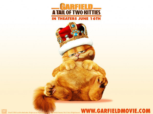Обои картинки фото кино, фильмы, garfield, tale, of, two, kittens