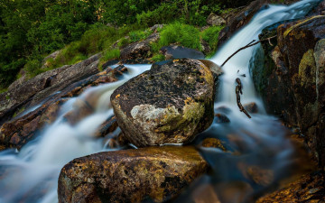 Картинка природа реки озера поток камни