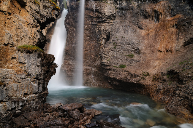 Обои картинки фото природа, водопады, скалы, водопад, река
