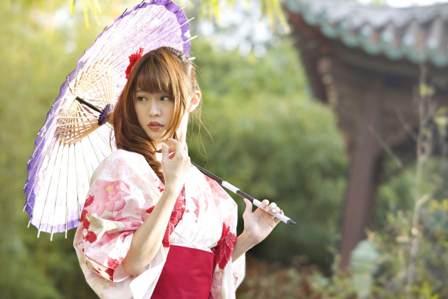 Обои картинки фото девушки, -unsort , азиатки, японочка, кимоно