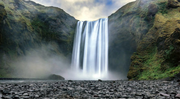 Картинка природа водопады поток водопад горы