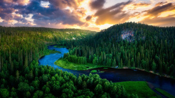 Картинка природа реки озера лес лето река