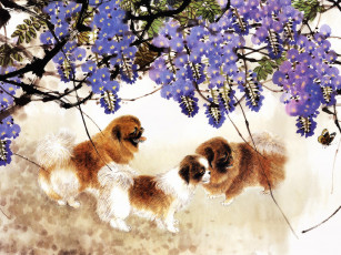 Картинка 39 рисованные животные собаки