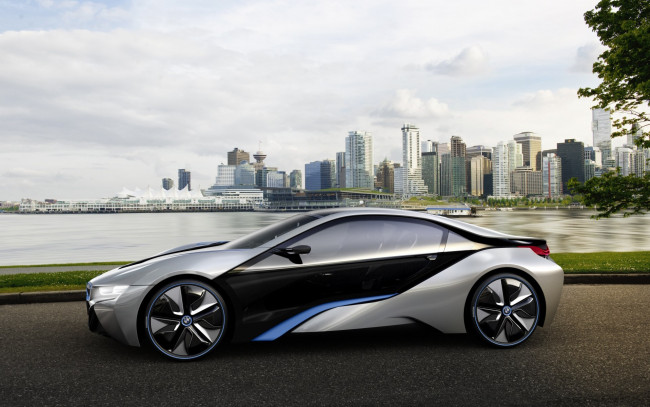 Обои картинки фото bmw, i3, concept, 2012, автомобили, 3д, i8