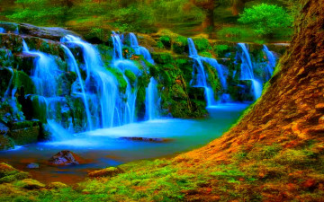 обоя beautiful, falls, природа, водопады, водопад, красота