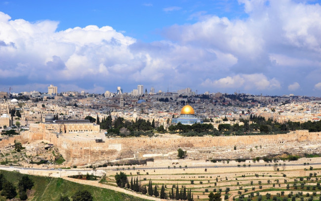 Обои картинки фото города, иерусалим, израиль, панорама