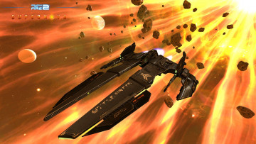 Картинка galaxy on fire видео игры метеориты космический корабль