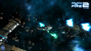 Картинка galaxy on fire видео игры метеориты космический корабль