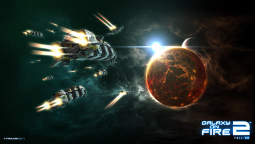 Картинка galaxy on fire видео игры планеты космические корабли