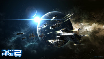 Картинка galaxy on fire видео игры планеты космические корабли