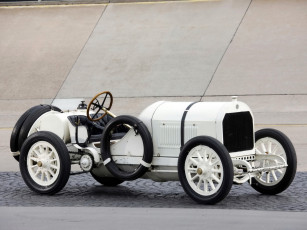 Картинка 1908+benz+120+ps+rennwagen автомобили классика ретро rennwagen белый benz