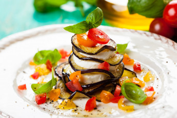 Картинка еда салаты +закуски салат помидор овощи баклажан