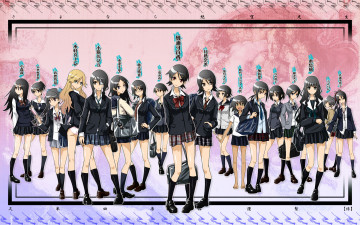 Картинка аниме sayonara+zetsubo+sensei девочки школьницы