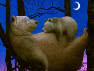 Картинка рисованные животные медведи