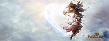 Картинка видео игры the warlords парень девушка полёт розы лук